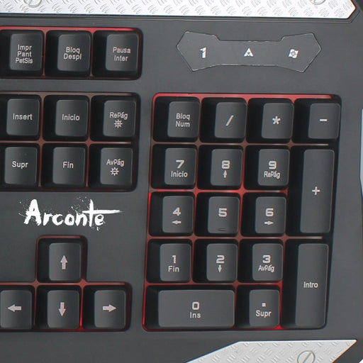 EAN 8436550231977 - TALIUS Arconte teclado Juego QWERTY Español Negro, Plata imagen 2