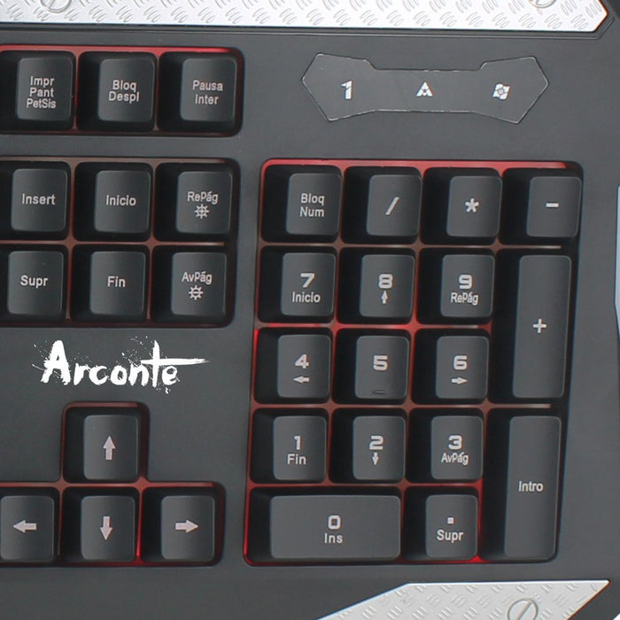 EAN 8436550231977 - TALIUS Arconte teclado Juego QWERTY Español Negro, Plata imagen 2