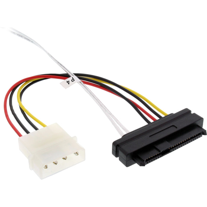 Inline® Mini Sas Hd Cable Sff-8643 Angled A 4x Sff-8482 + Power 1m