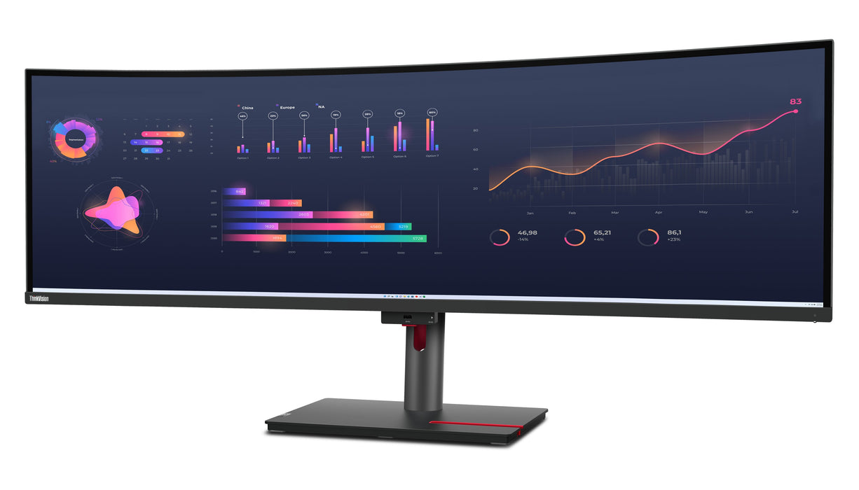 EAN 0196802362085 - Lenovo ThinkVision P49w-30 pantalla para PC 124,5 cm (49") 5120 x 1440 Pixeles Dual WQHD LED Negro imagen 4