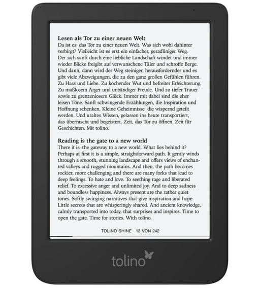 EAN 4016621130466 - Tolino shine 5 lectore de e-book Pantalla táctil 16 GB Wifi Negro imagen 1