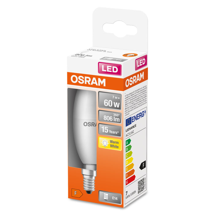 Osram 4058075428546 Led Eek F A - G E14 Kerzenform Blanco Cálido O X L 39 Mm