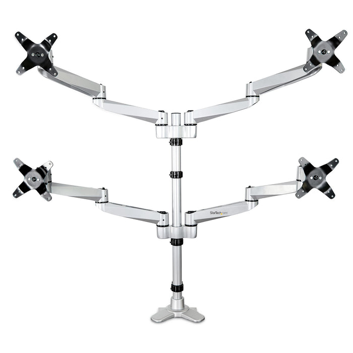EAN 0065030881456 - StarTech.com ARMQUADPS soporte para monitor 68,6 cm (27") Escritorio Plata imagen 7