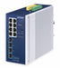 EAN 4711605287807 - PLANET IP30 Industrial L2/L4 8-Port Gestionado L2/L4 Gigabit Ethernet (10/100/1000) Aluminio, Azul imagen 1