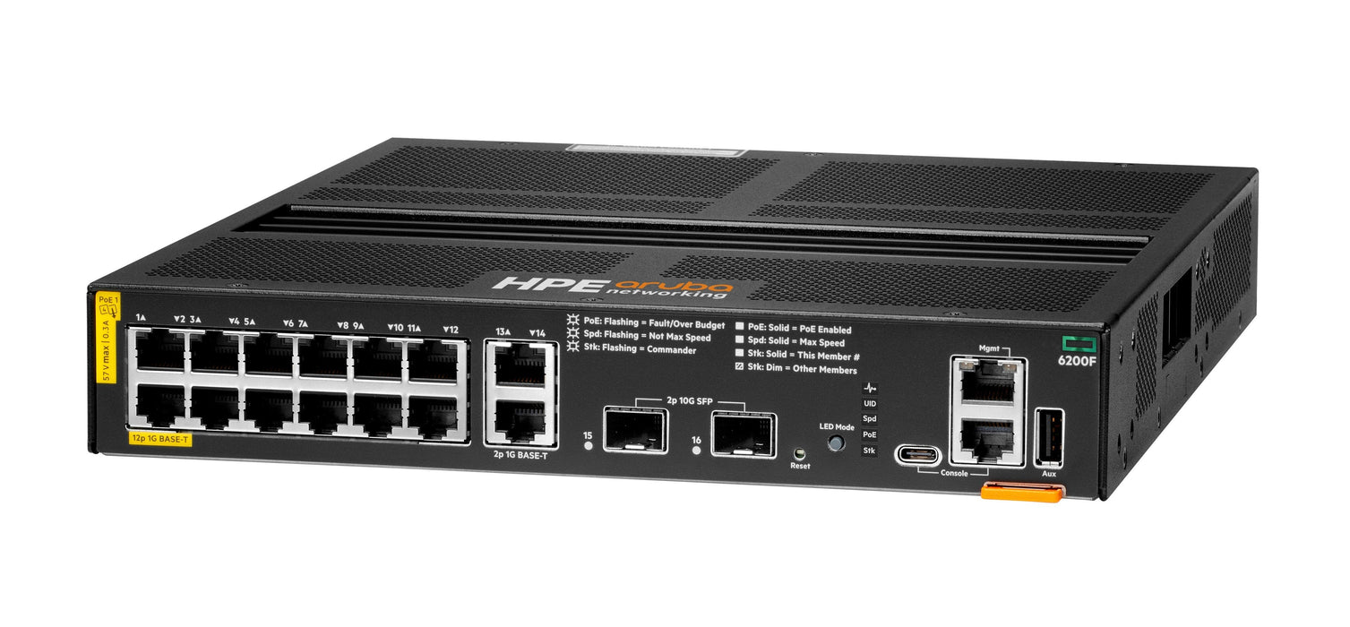Aruba 6200f 12g Class4 Poe 2g/2sfp+ 139w Switch