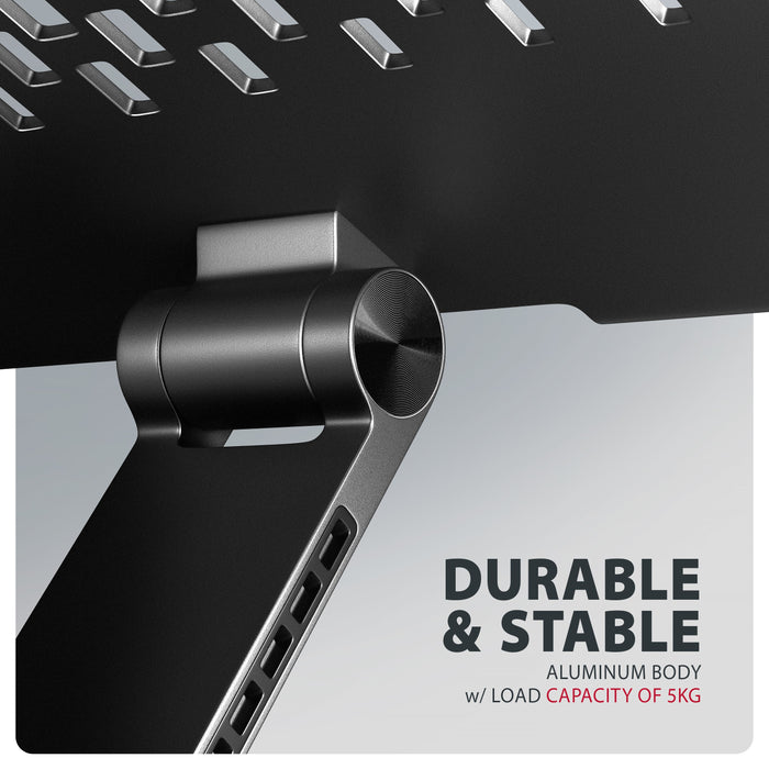 EAN 8595247909206 - Axagon STND-LRB Laptop-Ständer, 360° drehbar, Doppelgelenk, verlängerbar Soporte para ordenador portátil  imagen 10