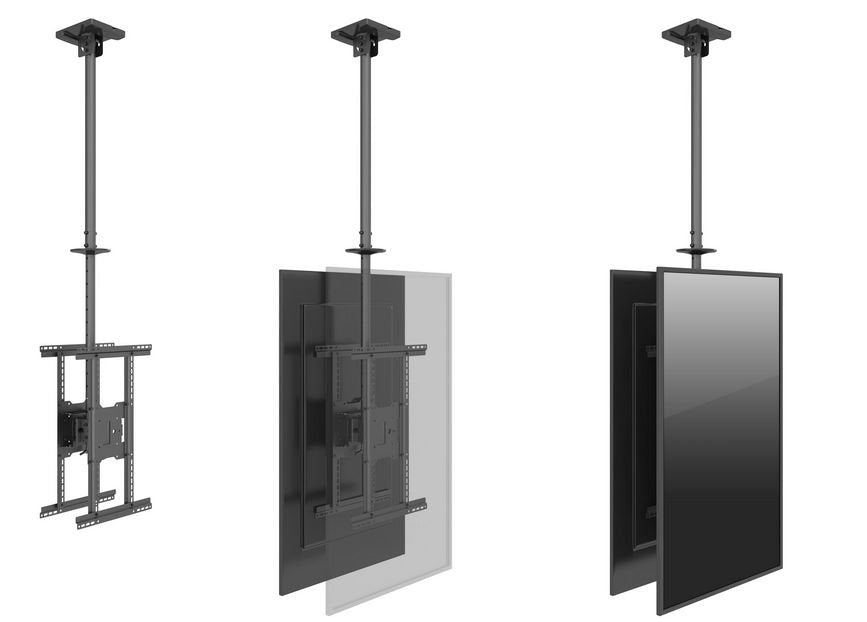 EAN 4015867207970 - Equip 650370 soporte para pantalla de señalización 165,1 cm (65") Negro imagen 6