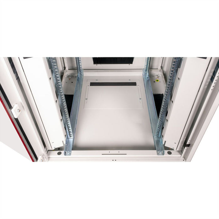Roline 19-Zoll Netzwerkschrank Pro 22 He, 800x800 Bxt Glastr Grau