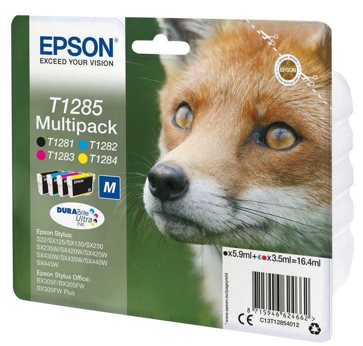 EAN 8715946624679 - Epson Fox T1285 cartucho de tinta 1 pieza(s) Original Negro, Cian, Magenta, Amarillo imagen 1