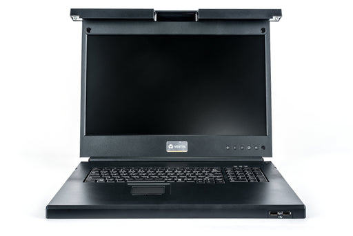 EAN 0636430084299 - Vertiv Avocent LRA185KMM8D-001 consola de rack 48,3 cm (19") 1366 x 768 Pixeles Plástico, Acero Negro 1U imagen 2
