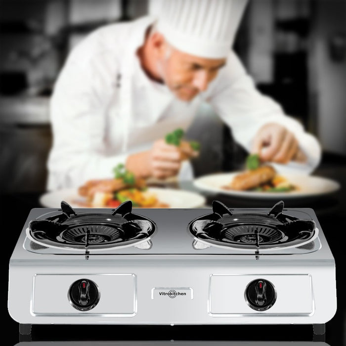 EAN 8437015023502 - Vitrokitchen 260IB hobs Acero inoxidable Encimera Encimera de gas 2 zona(s) imagen 5