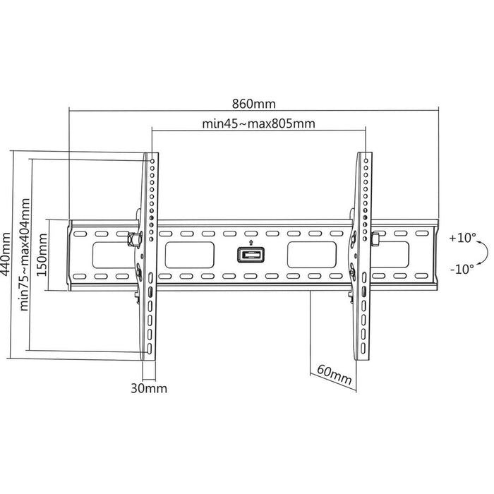 EAN 0766623423830 - Manhattan 423830 soporte para monitor 2,16 m (85") imagen 4