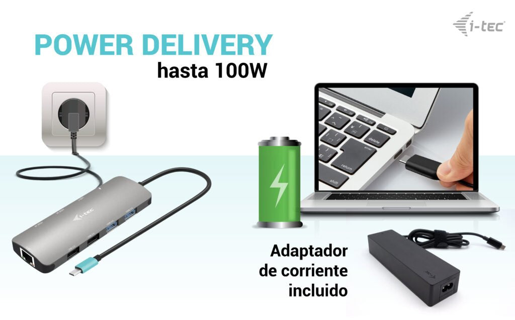 EAN 8595611707155 - i-tec Metal C31NANOHDM2D100 base para portátil y replicador de puertos Alámbrico USB 3.2 Gen 1 (3.1 Gen 1 imagen 8