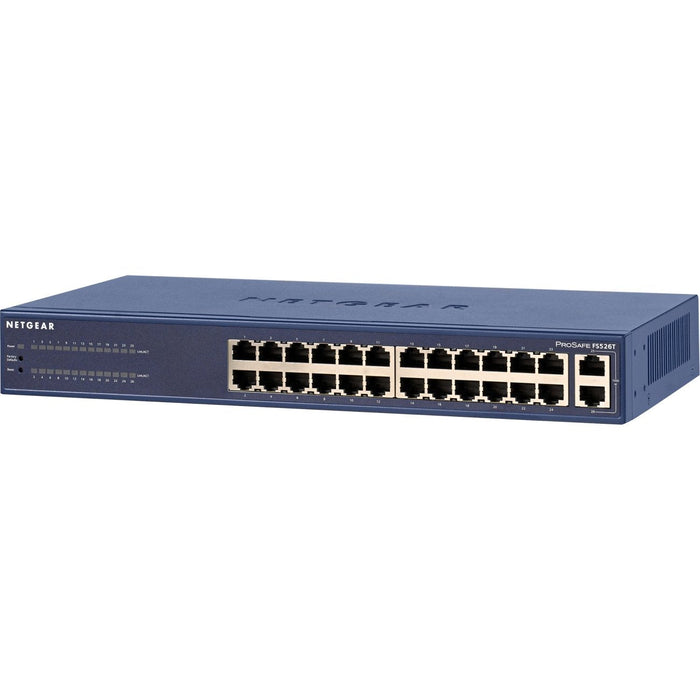 Netgear Fs526t-200eus Prosafe Smart Switch 24 Port 10/100 + 2 Puertos 10/100/1000 Cobre