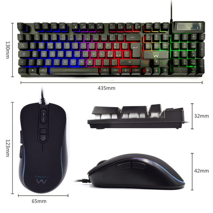 EAN 8052101430417 - Ewent PL3200 teclado Ratón incluido Juego USB QWERTY Italiano Negro imagen 3