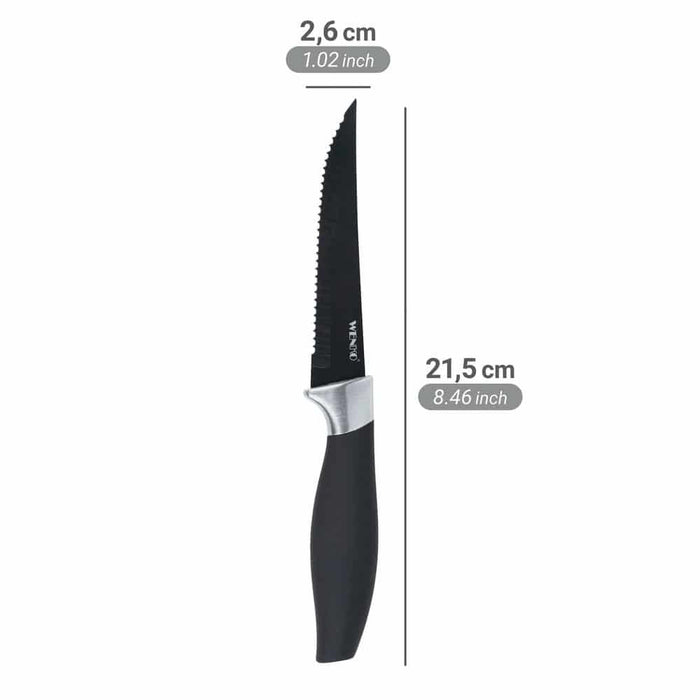 EAN 4008838374443 - WENKO Otis Acero inoxidable 4 pieza(s) Cuchillo para carne imagen 4