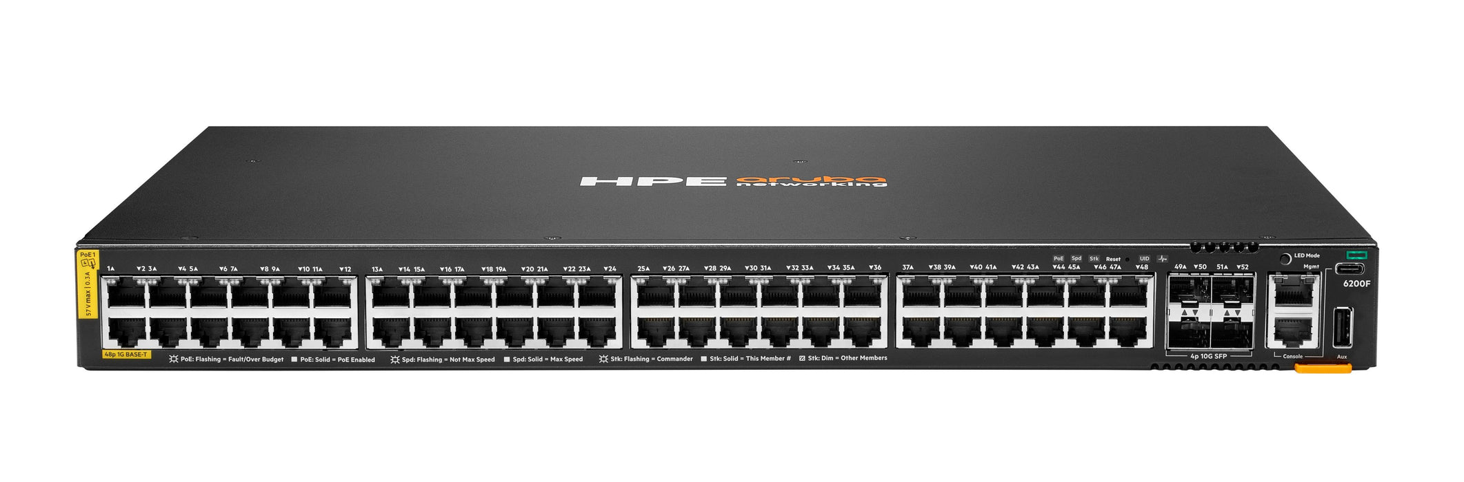 EAN 0190017638621 - HPE Aruba Networking CX 6200F 48G Class-4 PoE 4SFP+ 370W Switch Gestionado L3 Gigabit Ethernet (10/100/10 imagen 1