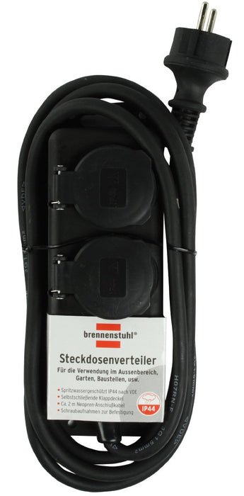 EAN 4007123565269 - Brennenstuhl 1159930 limitador de tensión Negro 2 salidas AC 230 V 2 m imagen 2