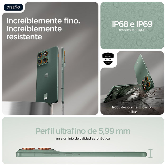 EAN 0840493604534 - Motorola edge 70 17 cm (6.7") SIM doble Android 16.0 5G USB Tipo C 12 GB 512 GB 4800 mAh Verde imagen 13