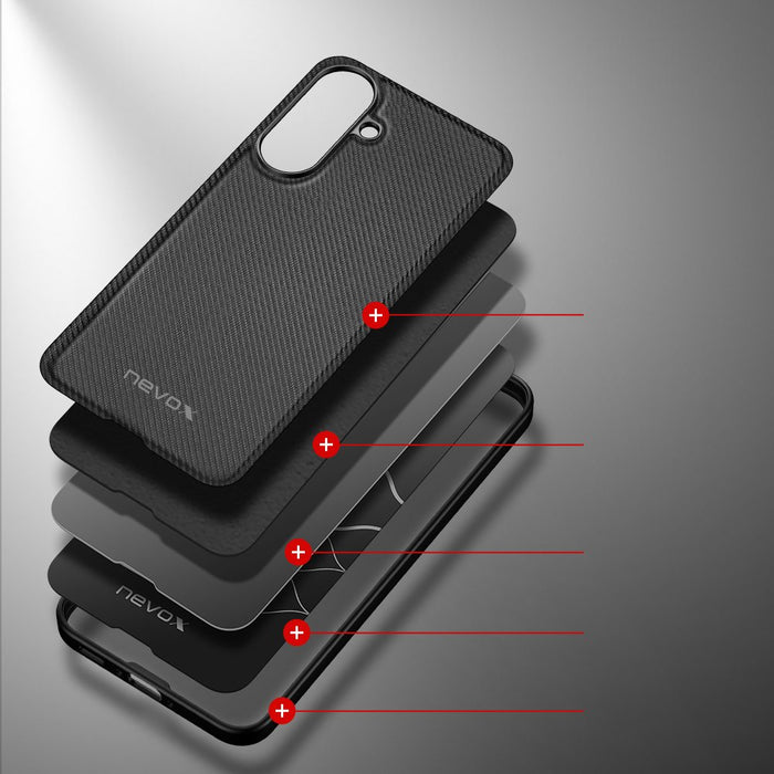 EAN 4250686416046 - nevox 2604 funda para teléfono móvil 17 cm (6.7") Negro imagen 5