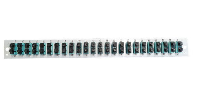 Efb Bestckte Frontblende Mit 24 X Sc Duplex Kupplung Om3 Vertikal, Grau
