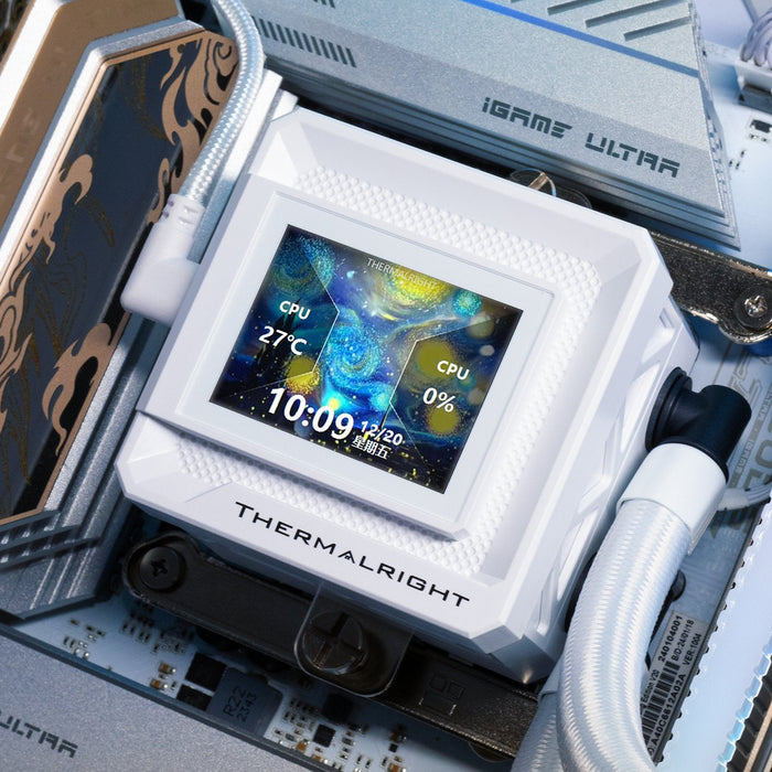 K Kit Watercooling Aio Thermalright Frozen Warframe Se V2 Rgb - 360mm (Blanc)