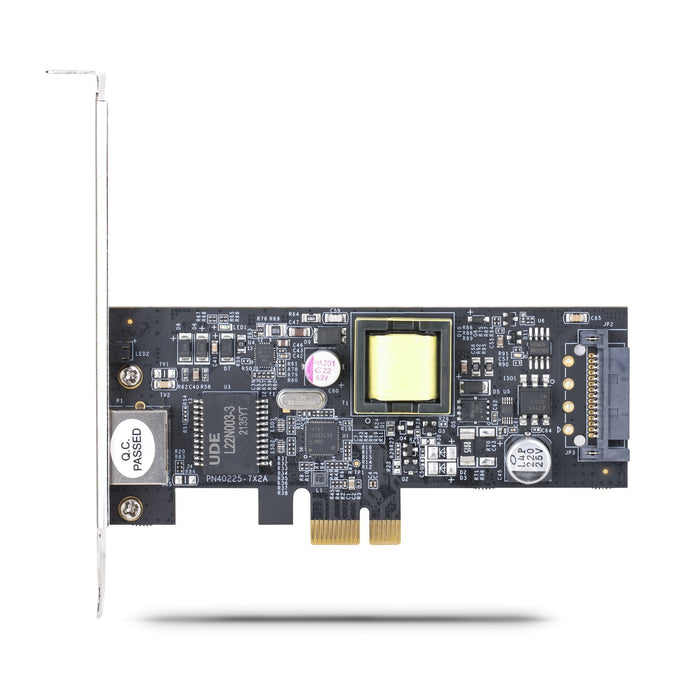 Startech.Com Startech 1-Port 2.5gbps Poe Tarjeta De Red, Intel I225-V, 802.3at/Af - Adaptador De Red - Pcie 2.0 Low-Profile - 2.5gbase-T (Poe+)