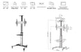 EAN 4015867199282 - Equip 650602 soporte para pantalla de señalización 177,8 cm (70") Negro, Blanco imagen 6