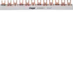 Hager Phasenschiene 3polig Kdn363b Gabelanschluss 10qmm 63a 57 Module