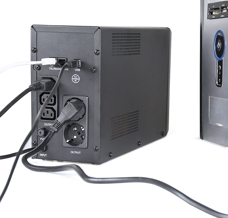 EAN 8716309116602 - Gembird EG-UPS-035 sistema de alimentación ininterrumpida (UPS) Línea interactiva 2 kVA 1200 W 5 salidas  imagen 4