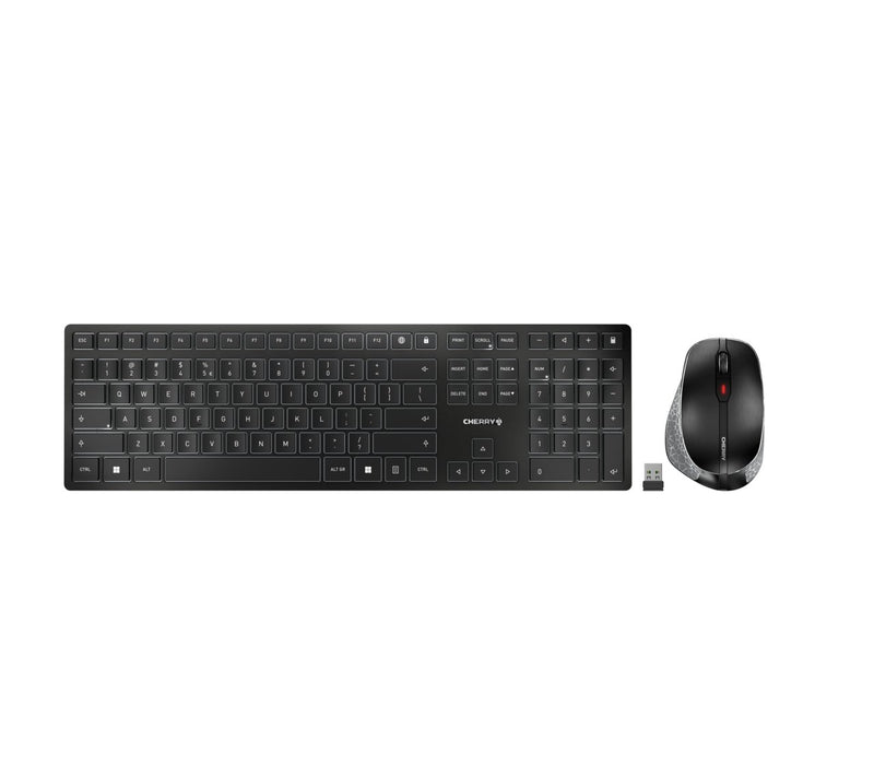 EAN 4025112091957 - CHERRY DW 9500 SLIM teclado Ratón incluido Universal RF Wireless + Bluetooth QWERTY Nórdico Negro, Gris imagen 1