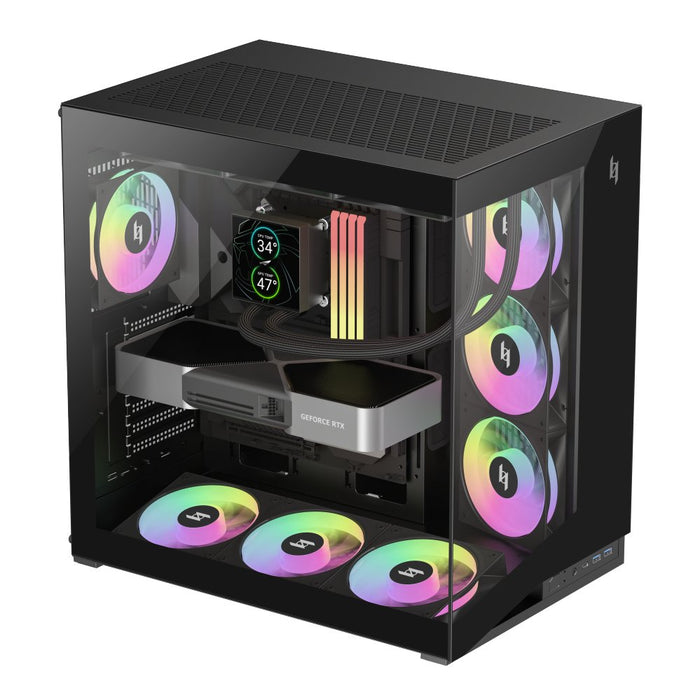 EAN 6931858712187 - GameMax NEX C56 BK carcasa de ordenador Midi Tower Negro imagen 6