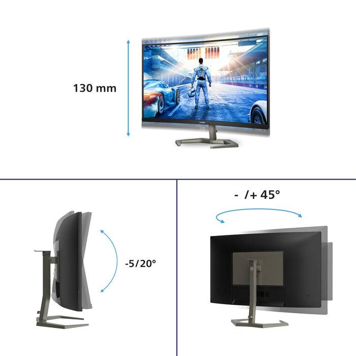 EAN 8712581800710 - Philips Momentum 32M1C5200W/00 pantalla para PC 80 cm (31.5") 1920 x 1080 Pixeles Full HD LCD Negro imagen 3