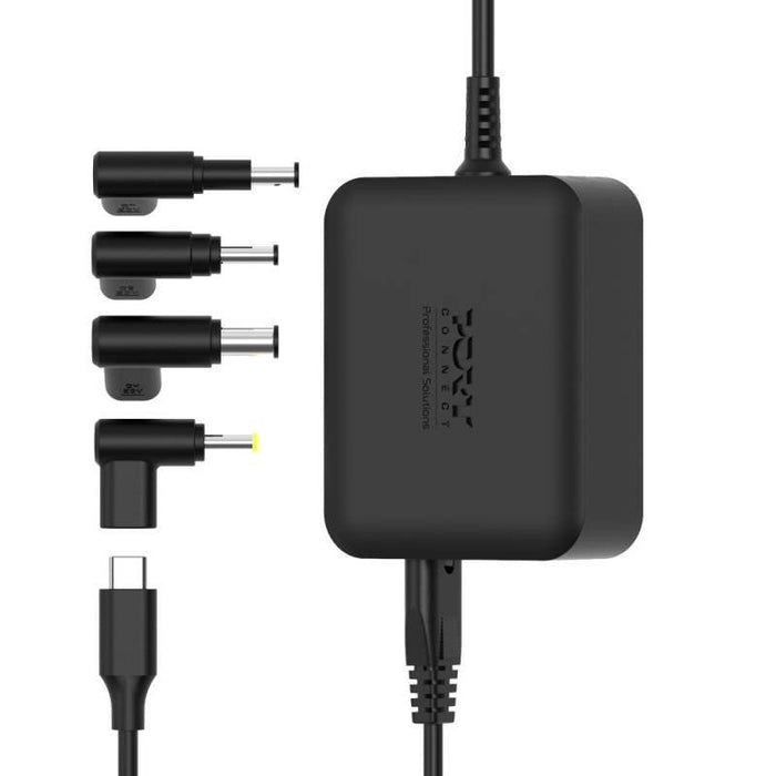 Fuente De Alimentación Secteur Gan 100w Hp - 4 Embouts-Negro