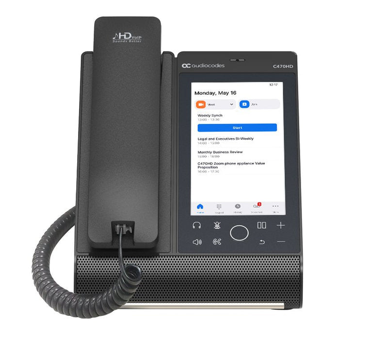Audiocodes Teams C470hd Total Touch Ip-Phone Poe Gbe With Integrated Bt And Dual Band Wifi