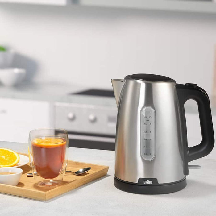 EAN 8021098001962 - Braun PurShine WK102AI-WK1500BK tetera eléctrica 1,7 L 2200 W Negro, Acero inoxidable imagen 5