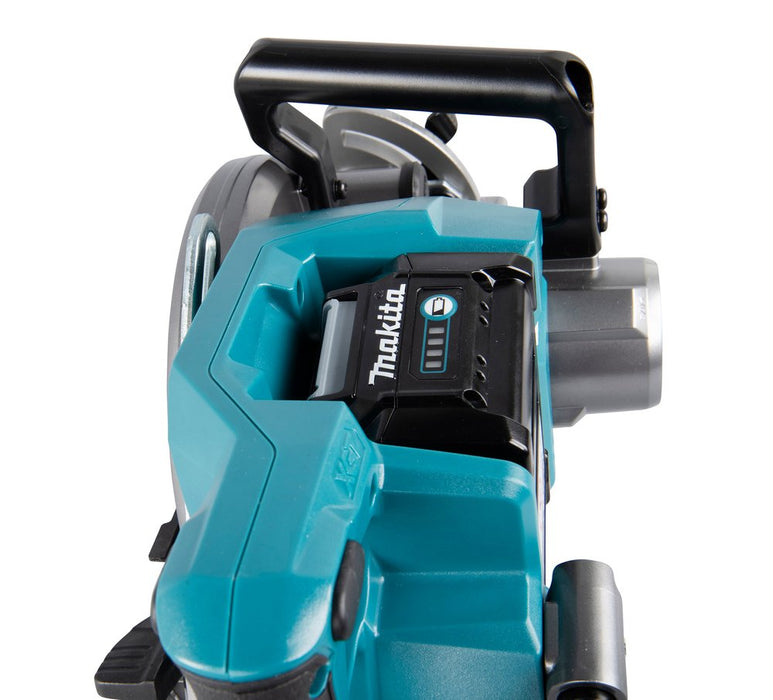 Sierra Circular Inalámbrica Makita Rs001gz Xgt, 40 Voltios (Azul/Negro, Sin Batería Ni Cargador)