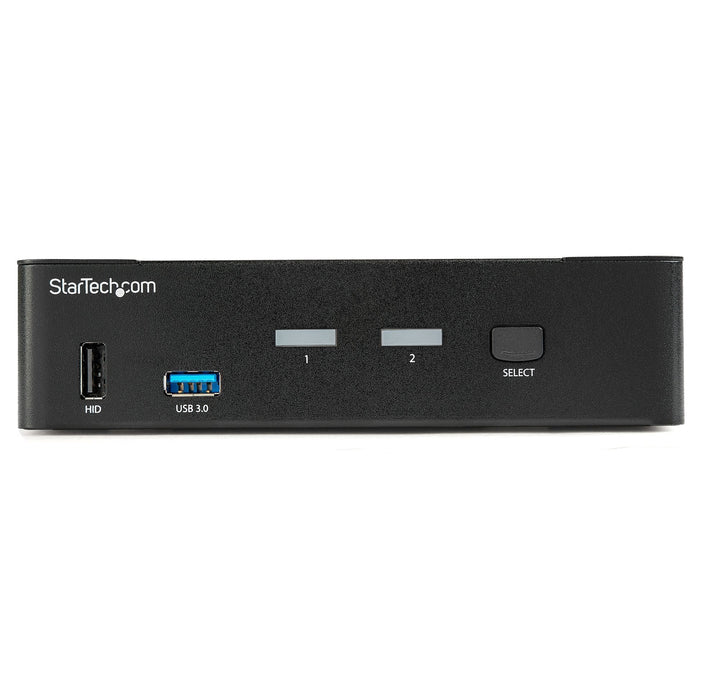 Startech.Com Switch Conmutador Kvm Displayport De 2 Puertos 4k 60hz Switch Kvm Displayport 1.2 Conmutador Kvm / Audio / Usb 2 X Kvm / Audio / Usb Sobremesa Conforme A La Taa