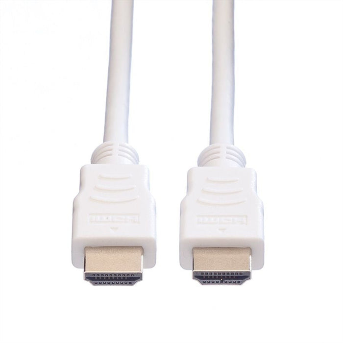 Value Hdmi High Speed Cable Mit Ethernet, Wei, 1,5 M