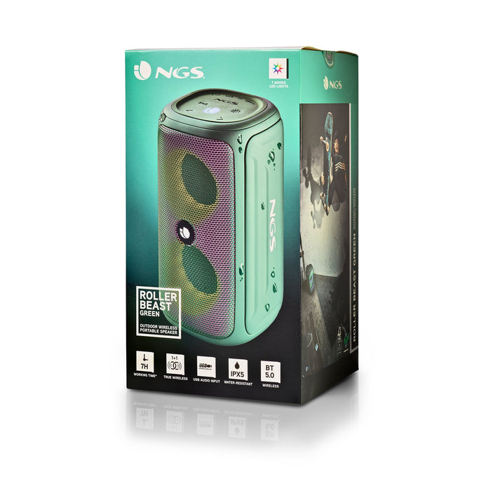 EAN 8435430622201 - NGS ROLLER BEAST Altavoz portátil estéreo Verde 32 W imagen 8