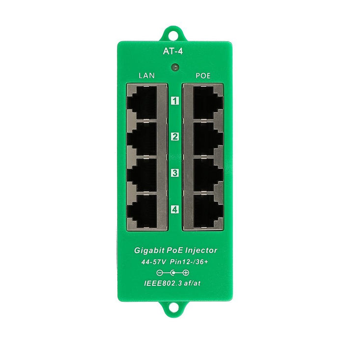 Extralink Active Poe Injector 4 Port Gigabit 802.3at/Af Mode A