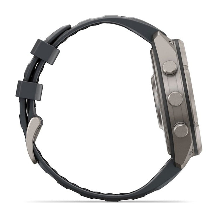 Garmin Fenix 9 Pro Bluetooth Gps 47mm Titanio Con Correa De Silicona En Gris