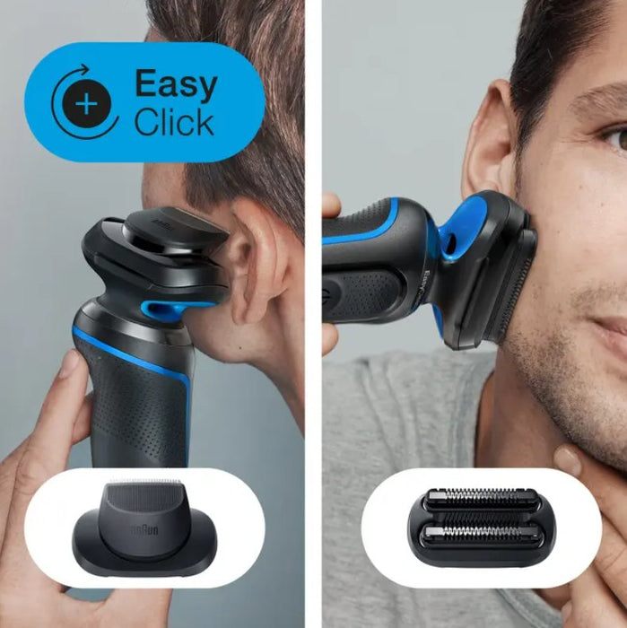 Máquina De Afeitar Braun Series 5 - 51-B1820s Negro/Azul