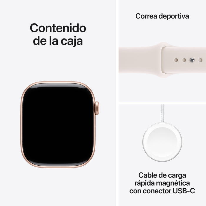 EAN 0195950477368 - Apple Watch Series 11 OLED 46 mm Digital 416 x 496 Pixeles Pantalla táctil 5G Oro rosa Wifi GPS (satélite imagen 8