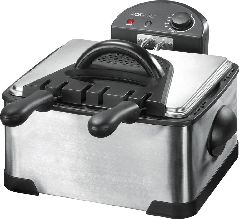 EAN 4006160735314 - Clatronic FR 3195 Doble 4 L 2000 W Negro, Acero inoxidable imagen 1