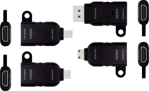EAN 4979148000004 - Vision TC-MULTIHDMI/BL cambiador de género para cable mDP/DP/mHDMI/USB-C HDMI Negro imagen 2