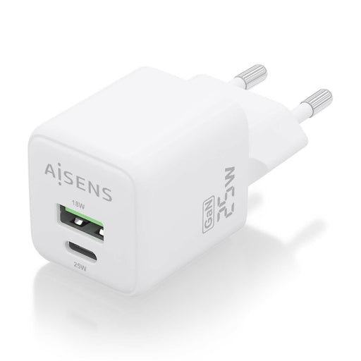 EAN 8436574709506 - AISENS ASCH-25W2P014-W cargador de dispositivo móvil Universal Corriente alterna Carga rápida Interior imagen 2
