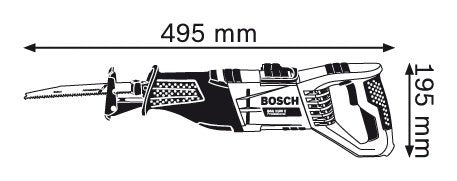 EAN 3165140508469 - Bosch GSA 1100 E Professional 2700 spm 1100 W Negro, Azul, Rojo imagen 3