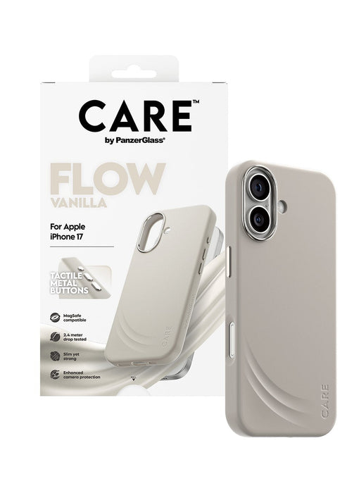 Care By Panzerglass Feature Flow Case Vanilla W. Magsafe Iphone 17