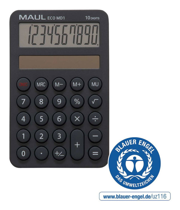 EAN 4002390092821 - MAUL ECO MD 1 calculadora Bolsillo Calculadora básica Gris imagen 1